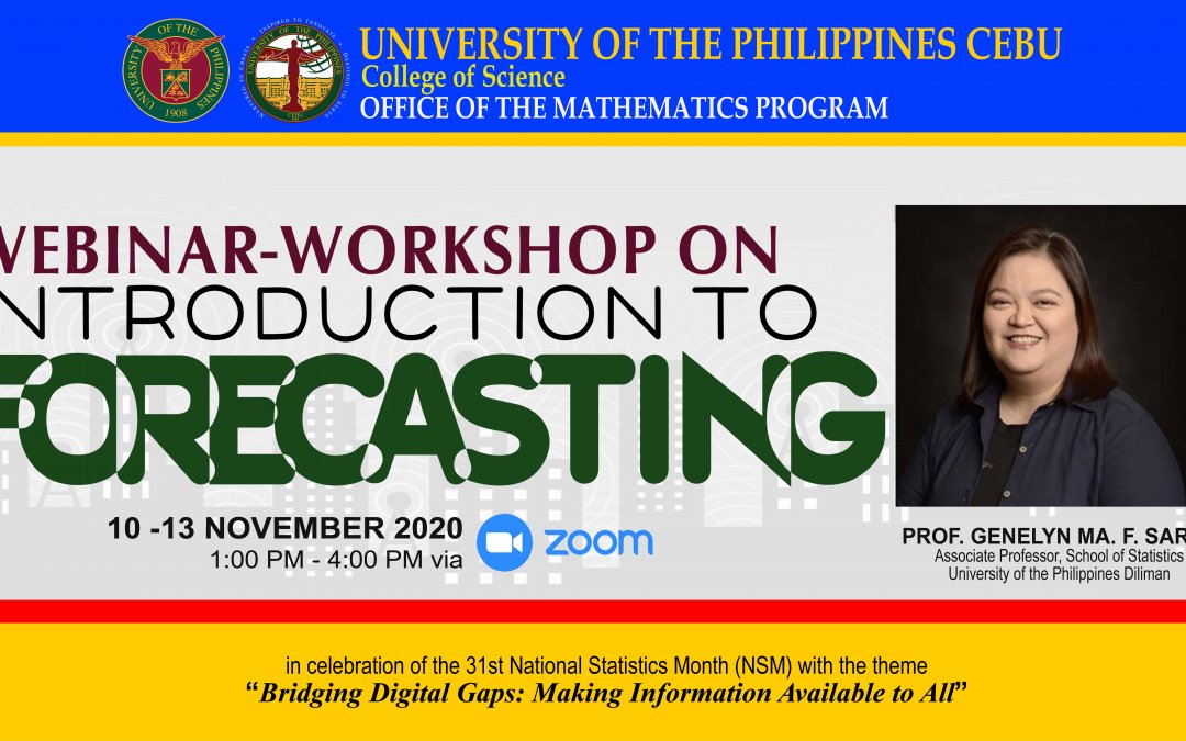 UP Cebu and CV-RSC  hold Webinar-Workshop on Introduction to Forecasting